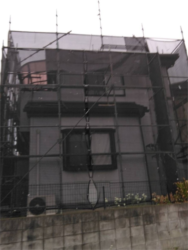 さいたま市見沼区屋根外壁塗装工事 足場設置