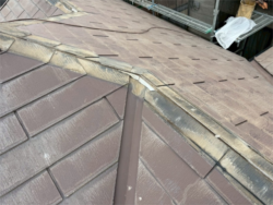 さいたま市 スーパーガルテクト屋根カバー工事 棟板金撤去