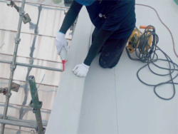 さいたま市見沼区 マンション 屋上防水工事 端部シーリング